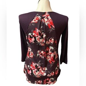 Market and spruce women’s size XS with purple and floral pattern